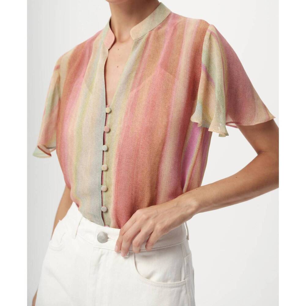 NEW EXQUISE nadine blouse in multi color